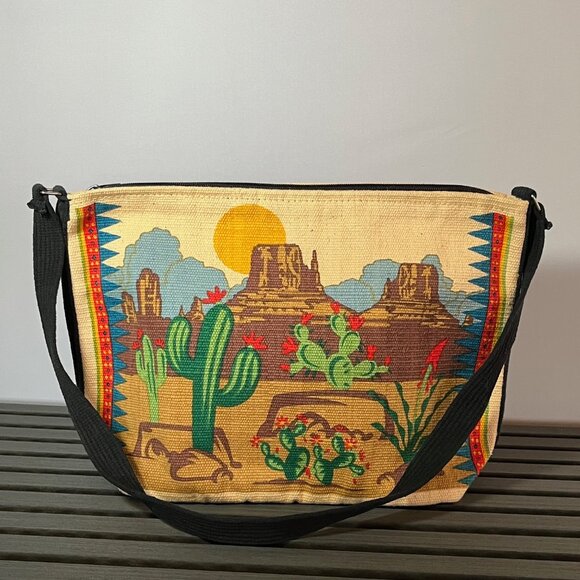 El Paso Saddle Blanket Co. Purse Shoulder Bag Arizona Desert Scene Gift Idea - Picture 2 of 12